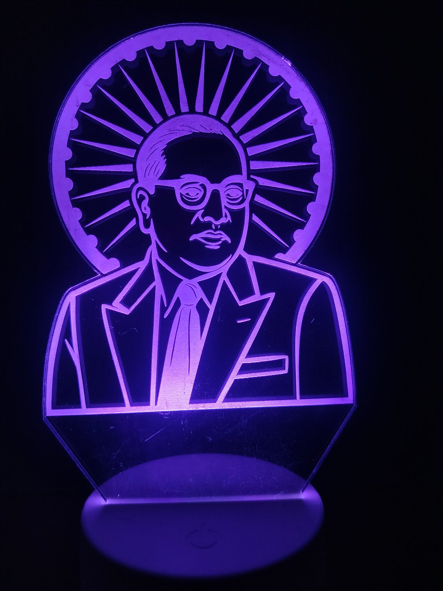 Dr. B. R. Ambedkar Multicolor 3D LED Illusion Lamp – Glow X Art