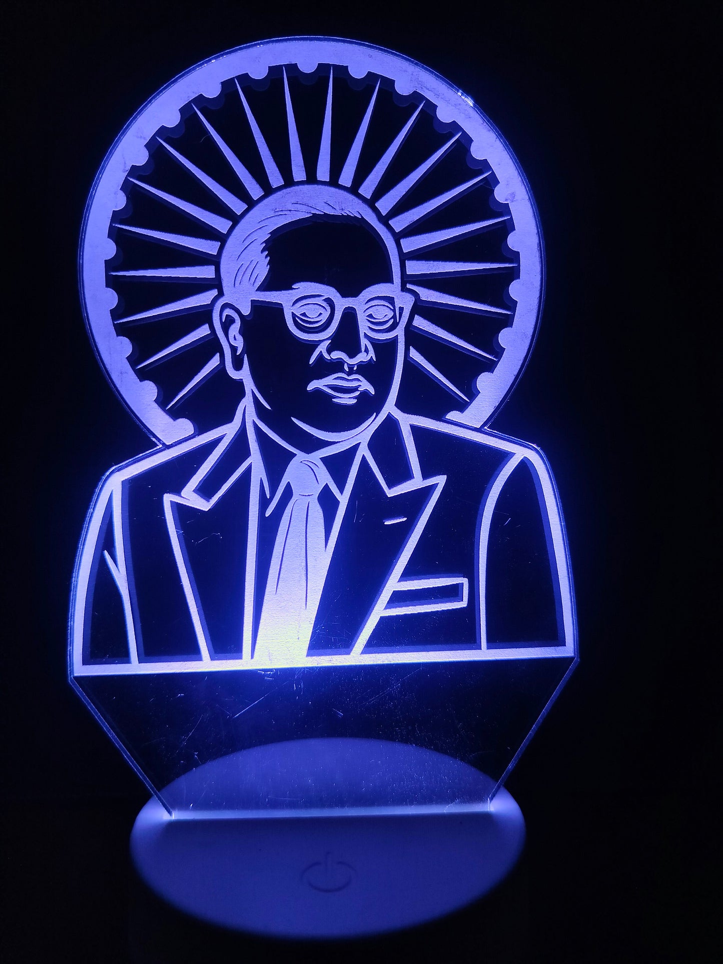 Dr. B. R. Ambedkar Multicolor 3D LED Illusion Lamp – Glow X Art