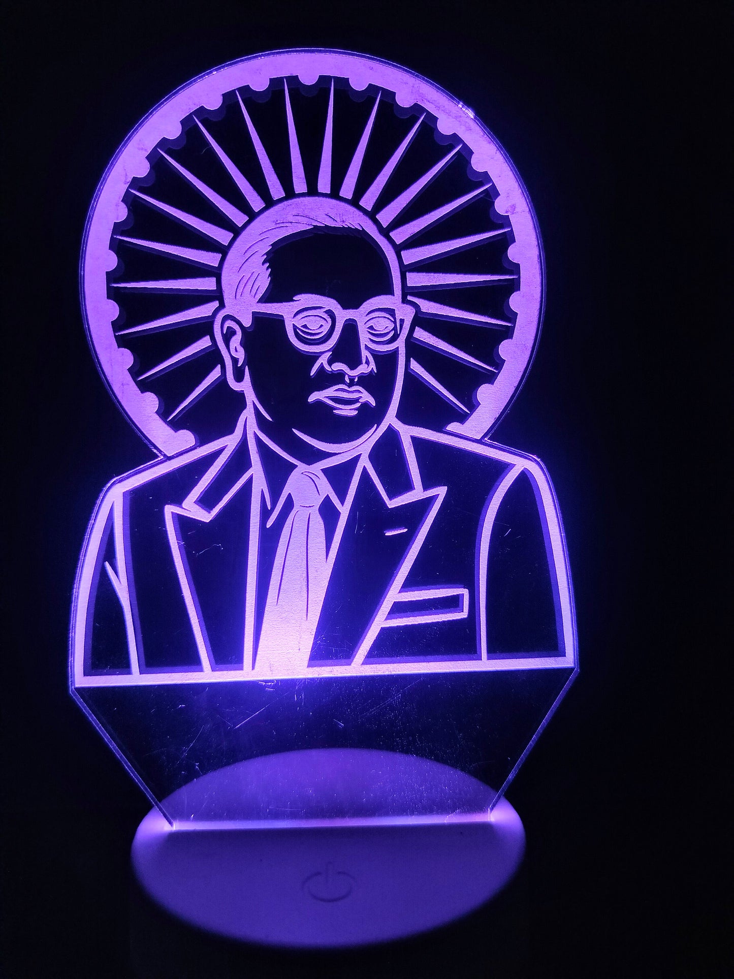 Dr. B. R. Ambedkar Multicolor 3D LED Illusion Lamp – Glow X Art