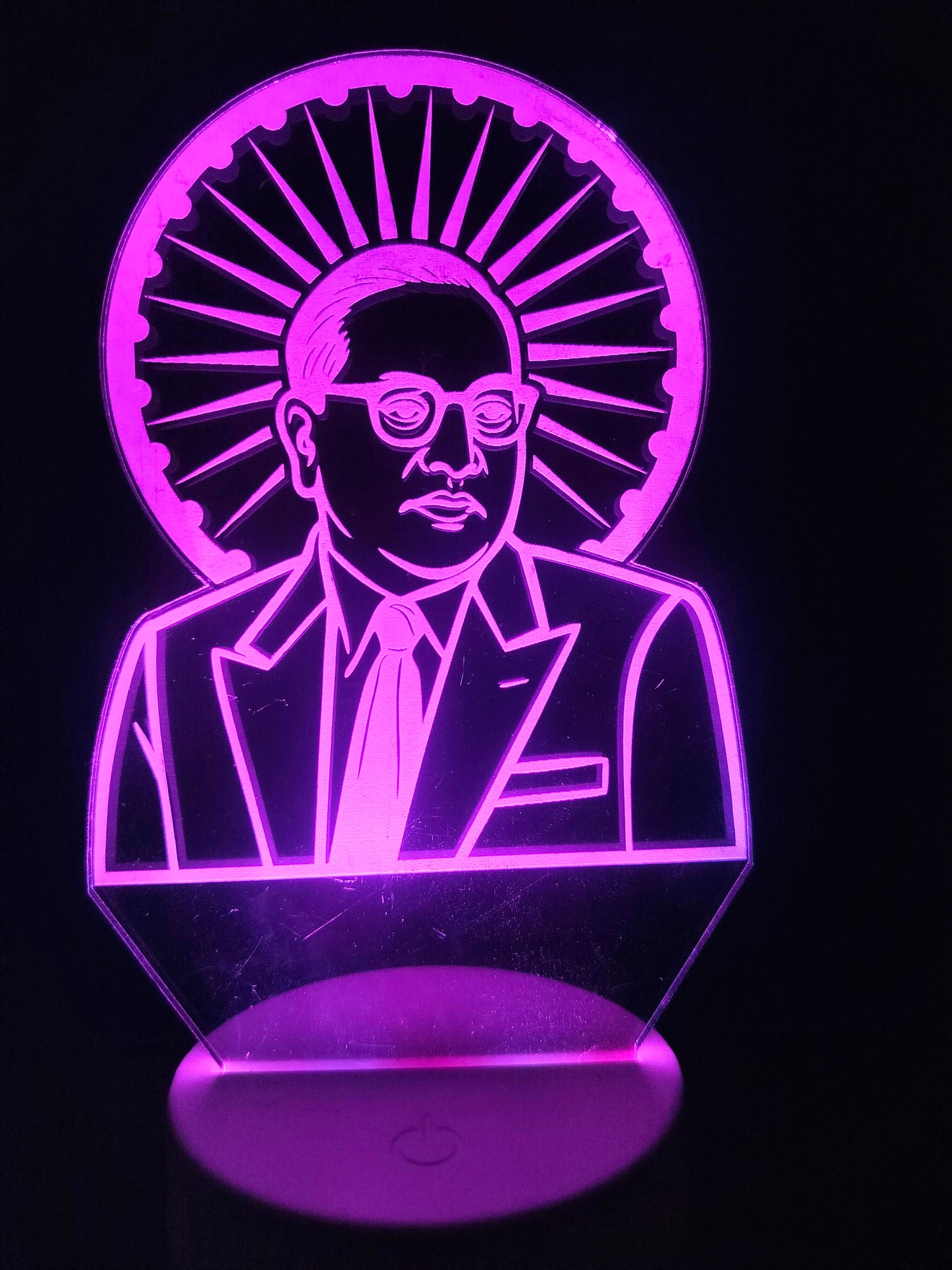 Dr. B. R. Ambedkar Multicolor 3D LED Illusion Lamp – Glow X Art