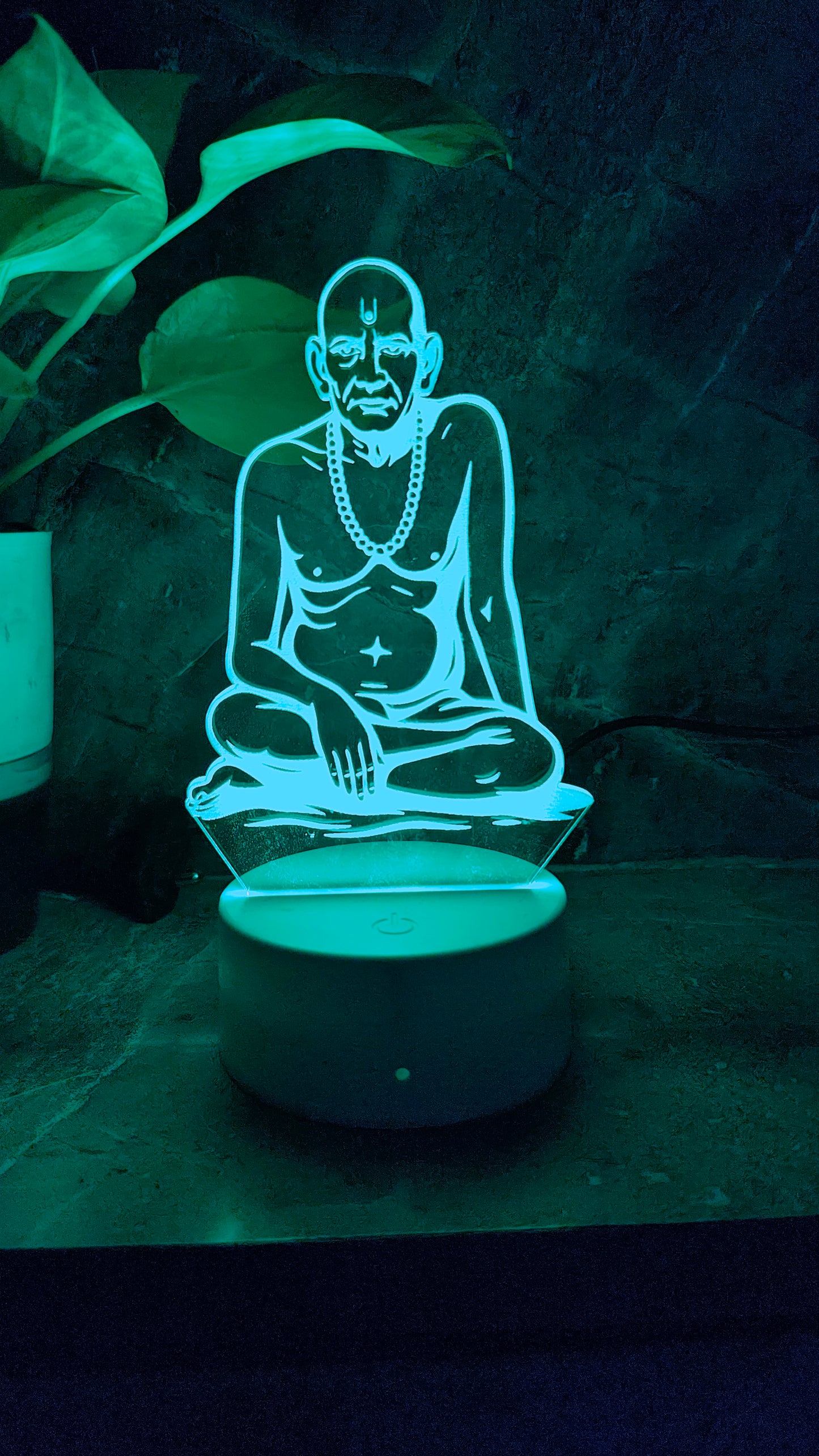 ποΈ Swami Samarth 3D LED Illusion Lamp β Divine Energy | 7 Color Glow | Premium Gift Box