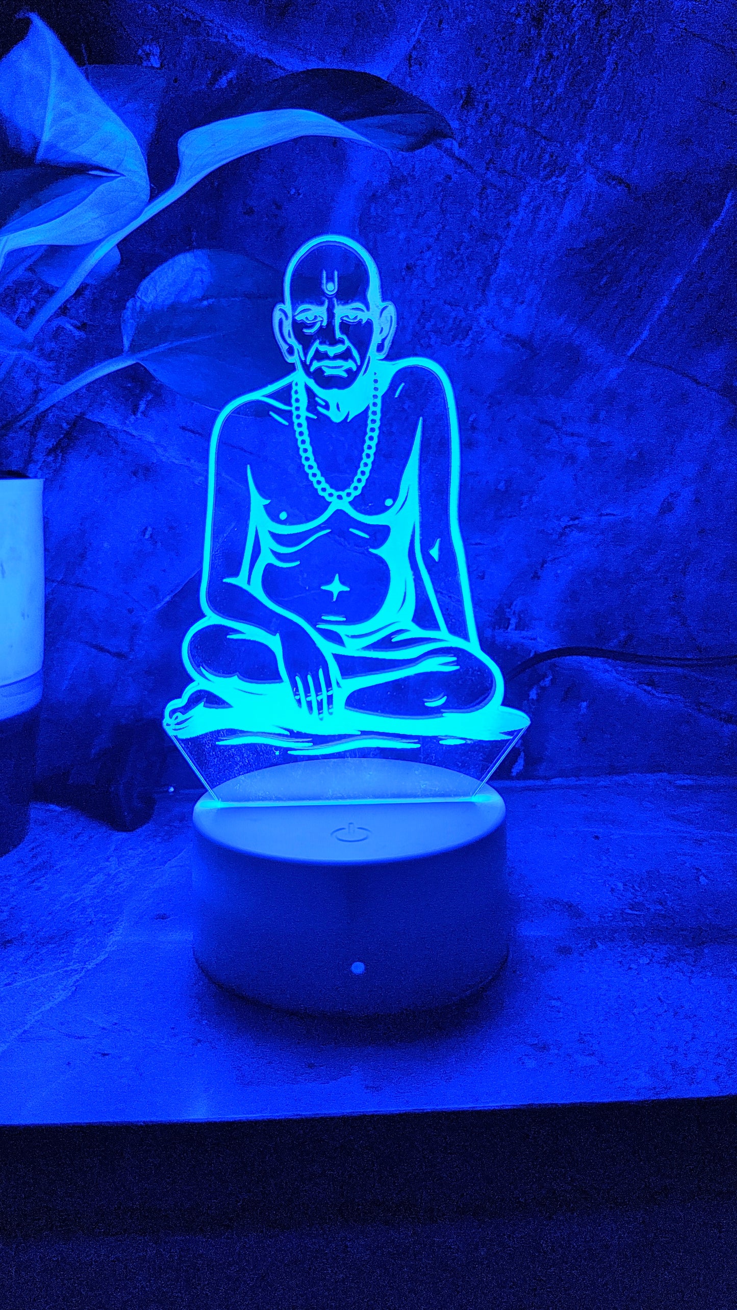ποΈ Swami Samarth 3D LED Illusion Lamp β Divine Energy | 7 Color Glow | Premium Gift Box