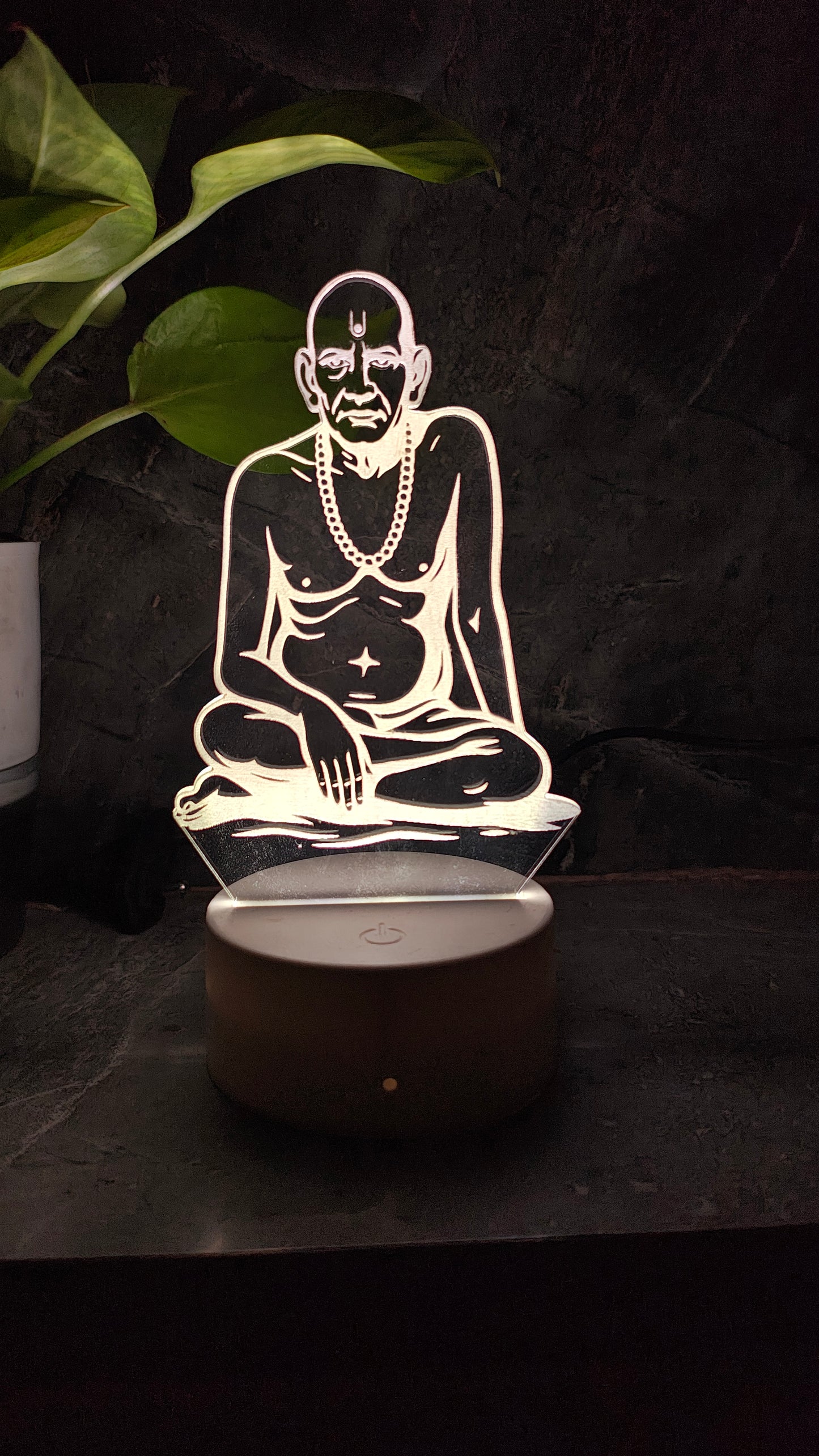 ποΈ Swami Samarth 3D LED Illusion Lamp β Divine Energy | 7 Color Glow | Premium Gift Box