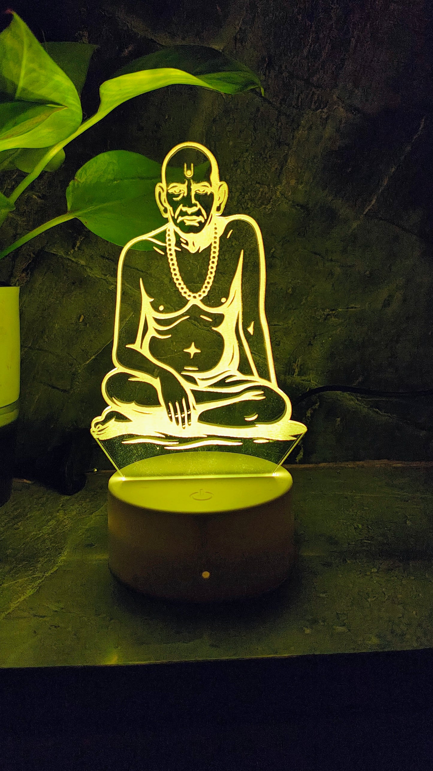 ποΈ Swami Samarth 3D LED Illusion Lamp β Divine Energy | 7 Color Glow | Premium Gift Box
