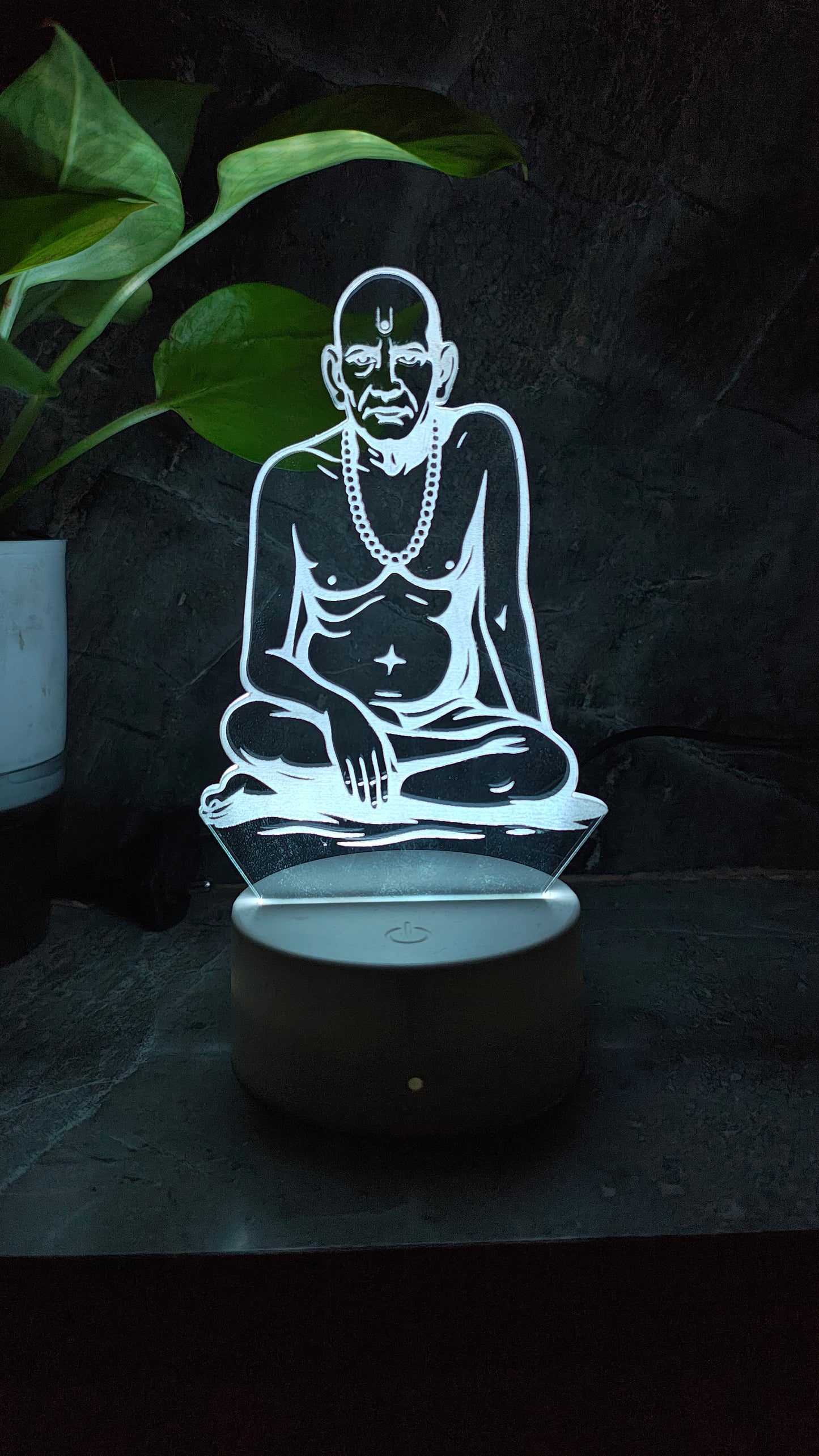 ποΈ Swami Samarth 3D LED Illusion Lamp β Divine Energy | 7 Color Glow | Premium Gift Box