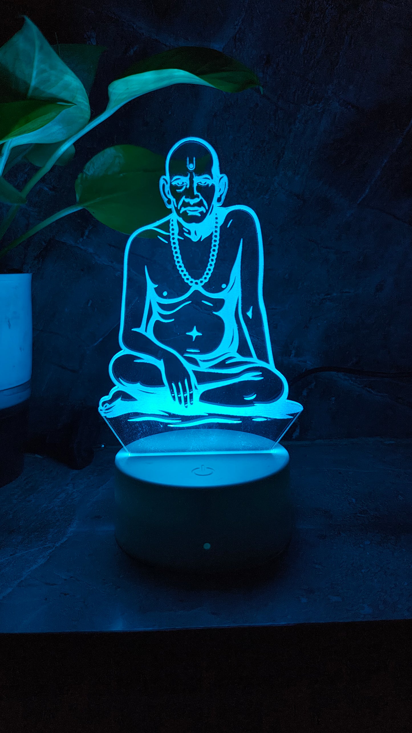 ποΈ Swami Samarth 3D LED Illusion Lamp β Divine Energy | 7 Color Glow | Premium Gift Box