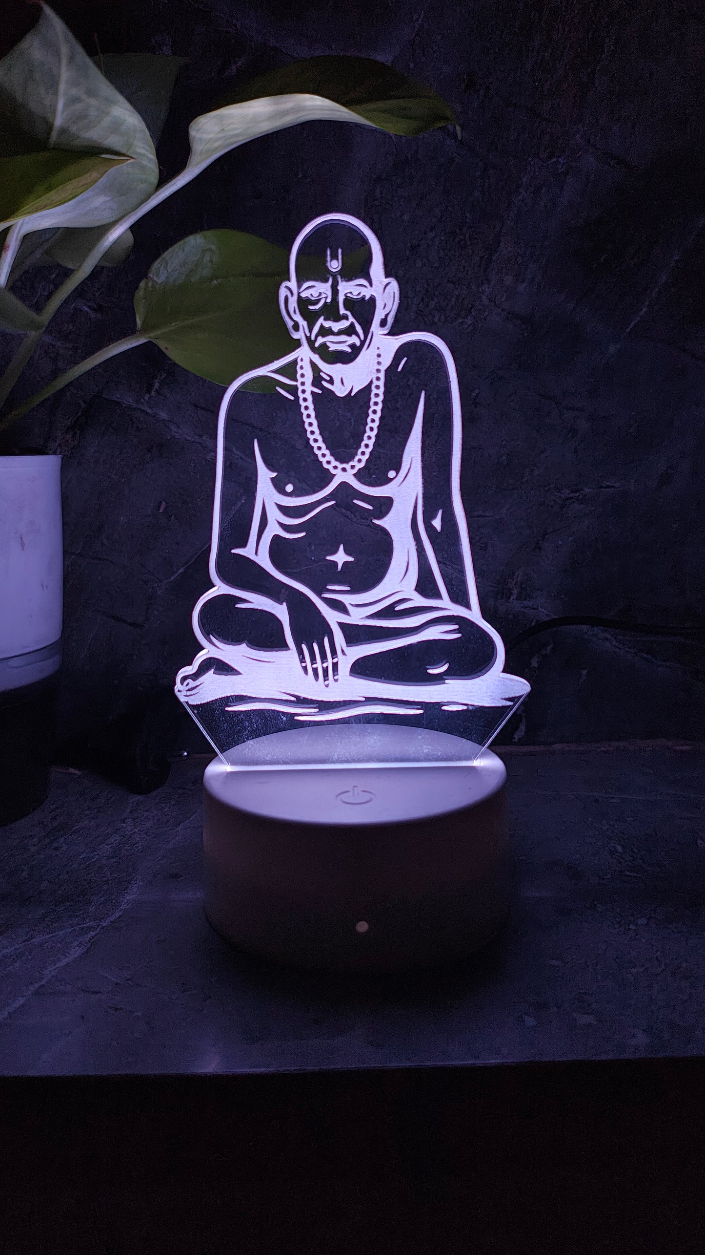 ποΈ Swami Samarth 3D LED Illusion Lamp β Divine Energy | 7 Color Glow | Premium Gift Box