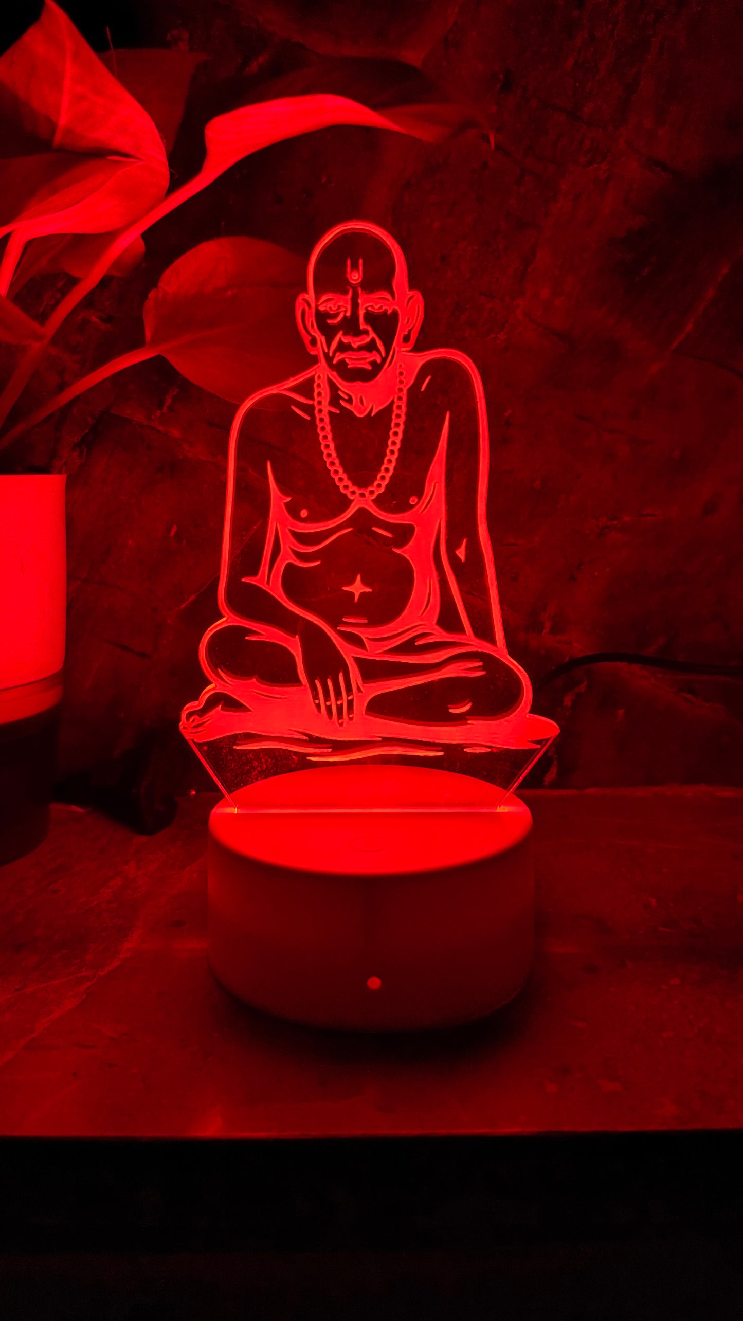 ποΈ Swami Samarth 3D LED Illusion Lamp β Divine Energy | 7 Color Glow | Premium Gift Box