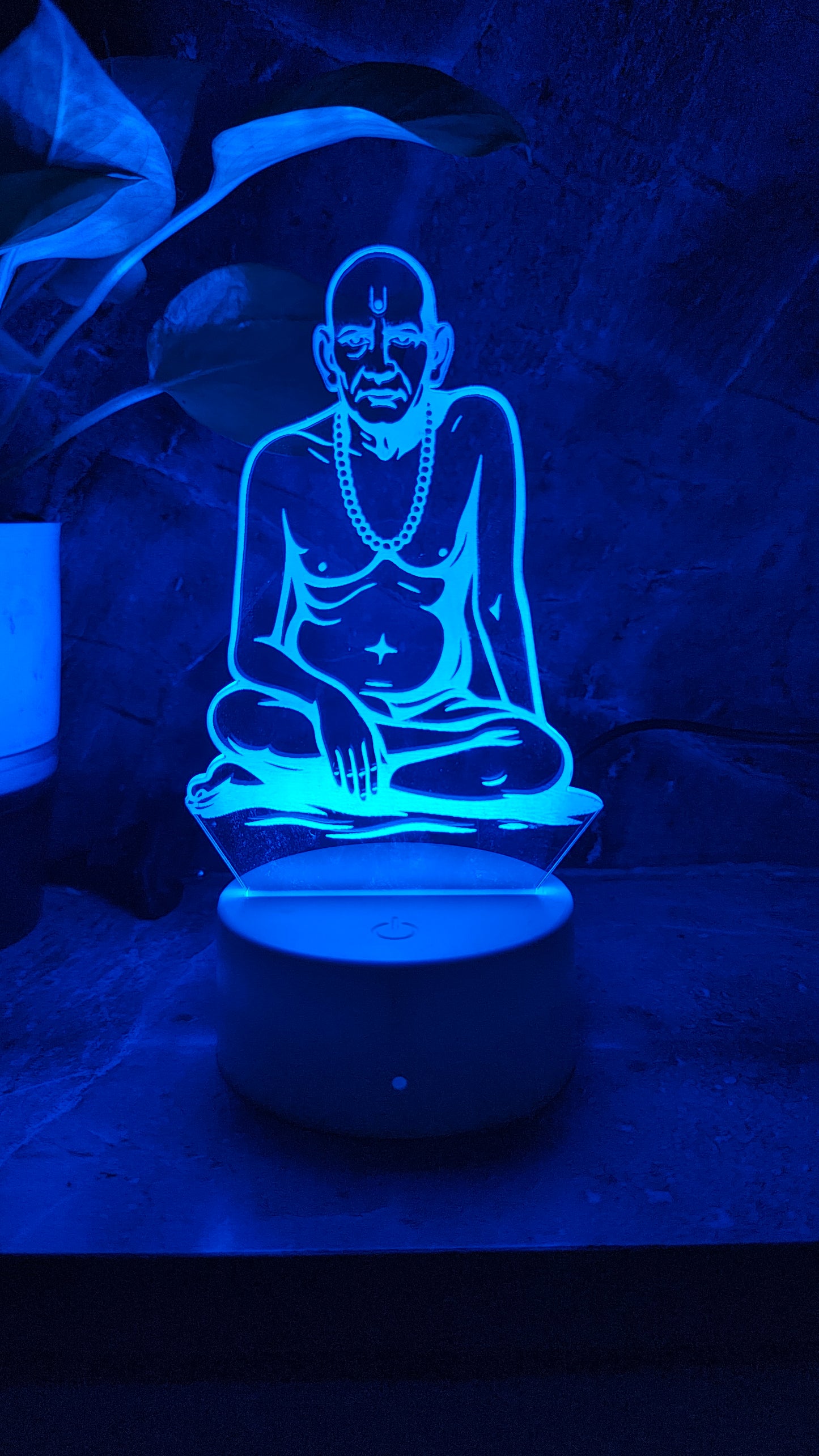 ποΈ Swami Samarth 3D LED Illusion Lamp β Divine Energy | 7 Color Glow | Premium Gift Box