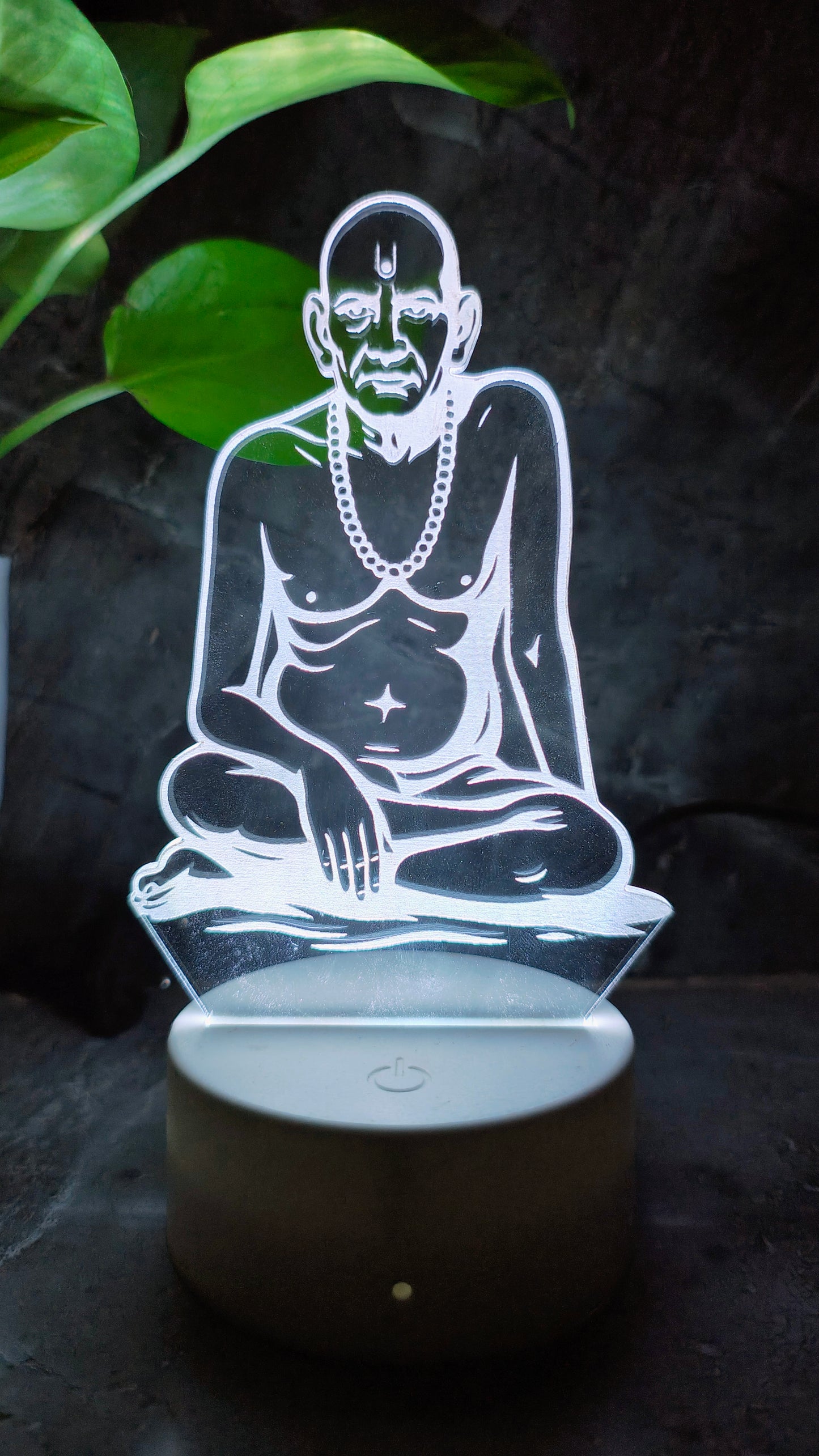 ποΈ Swami Samarth 3D LED Illusion Lamp β Divine Energy | 7 Color Glow | Premium Gift Box