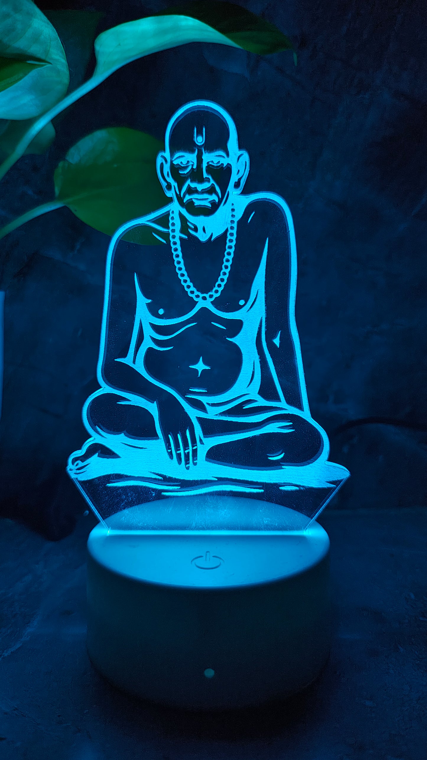 ποΈ Swami Samarth 3D LED Illusion Lamp β Divine Energy | 7 Color Glow | Premium Gift Box