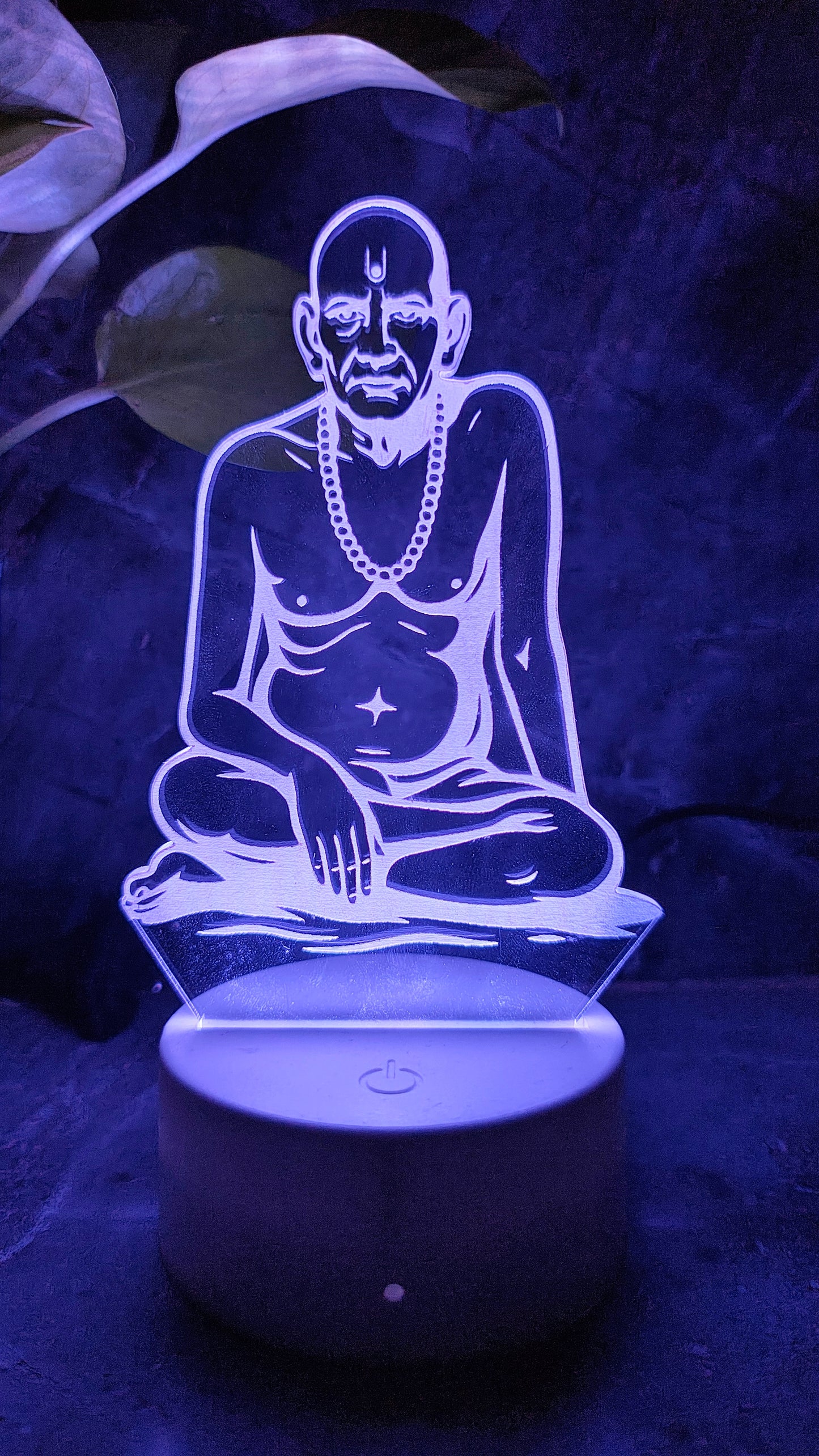 ποΈ Swami Samarth 3D LED Illusion Lamp β Divine Energy | 7 Color Glow | Premium Gift Box