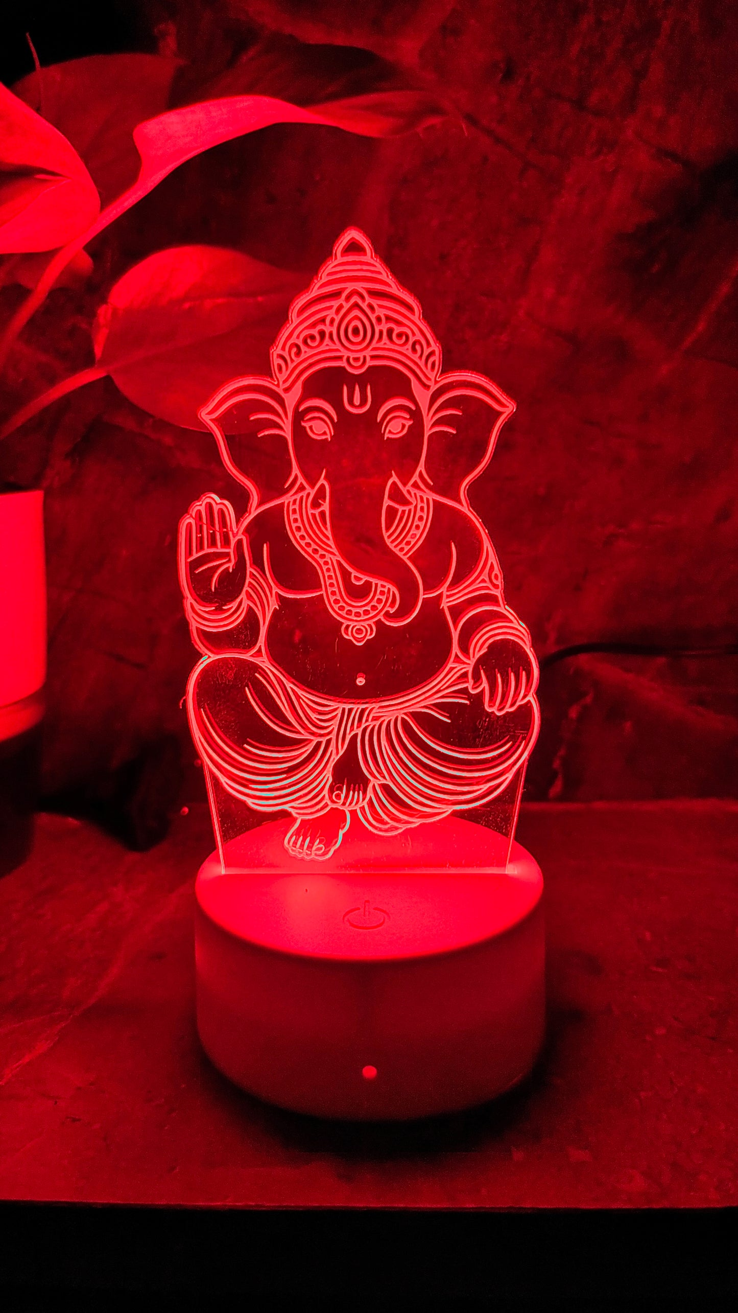 Ganpati Bappa 3D LED Illusion Lamp โ 7 Color Glow | Premium Box