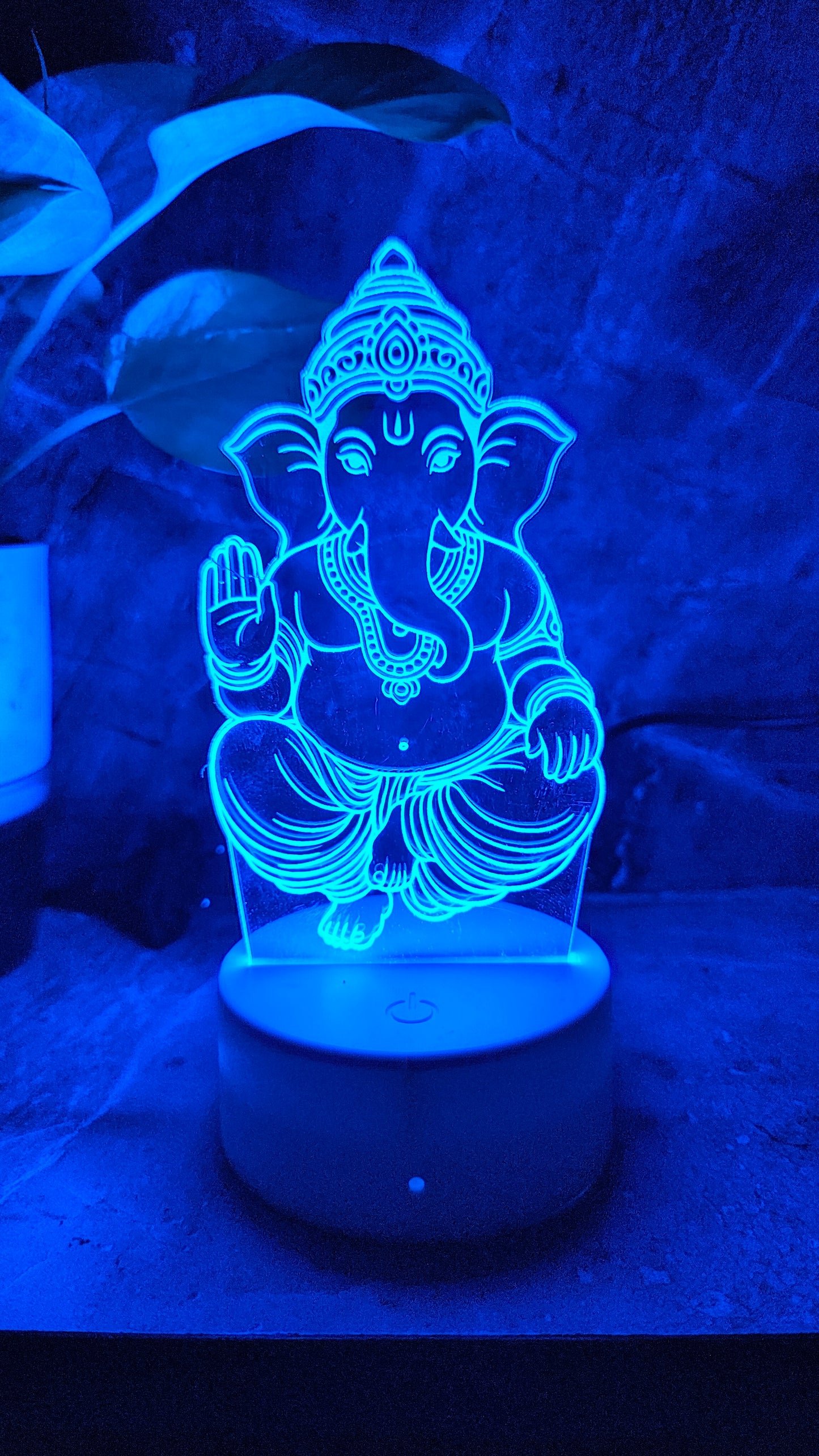 Ganpati Bappa 3D LED Illusion Lamp โ 7 Color Glow | Premium Box