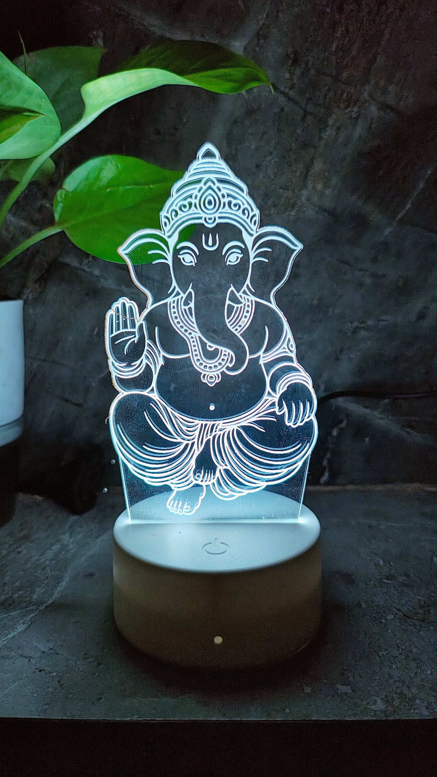 Ganpati Bappa 3D LED Illusion Lamp โ 7 Color Glow | Premium Box