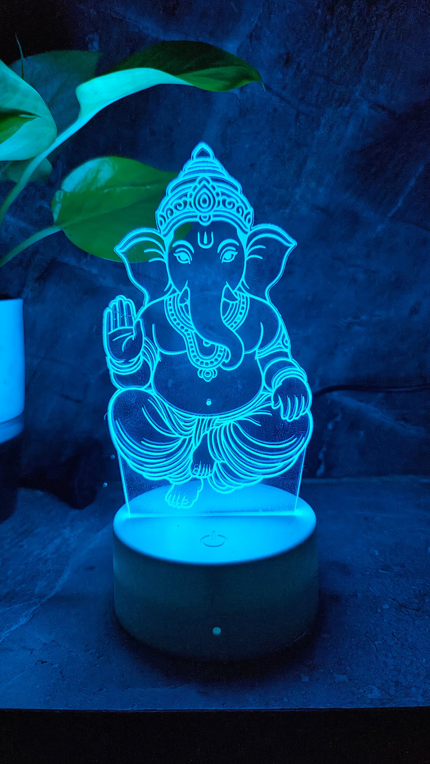 Ganpati Bappa 3D LED Illusion Lamp โ 7 Color Glow | Premium Box