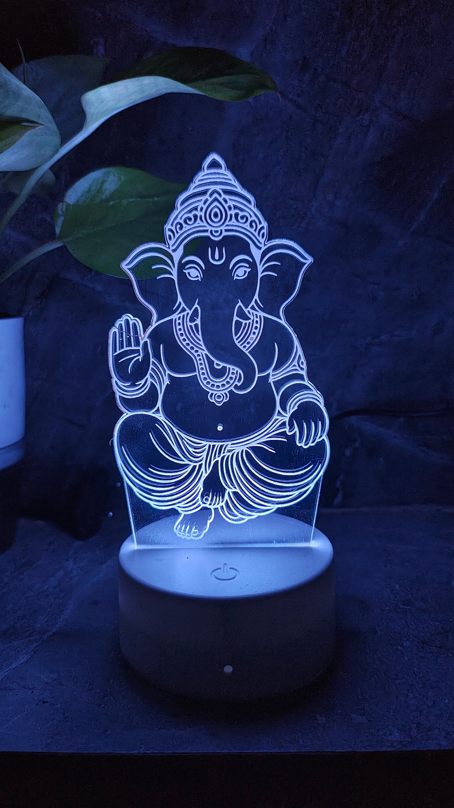 Ganpati Bappa 3D LED Illusion Lamp โ 7 Color Glow | Premium Box
