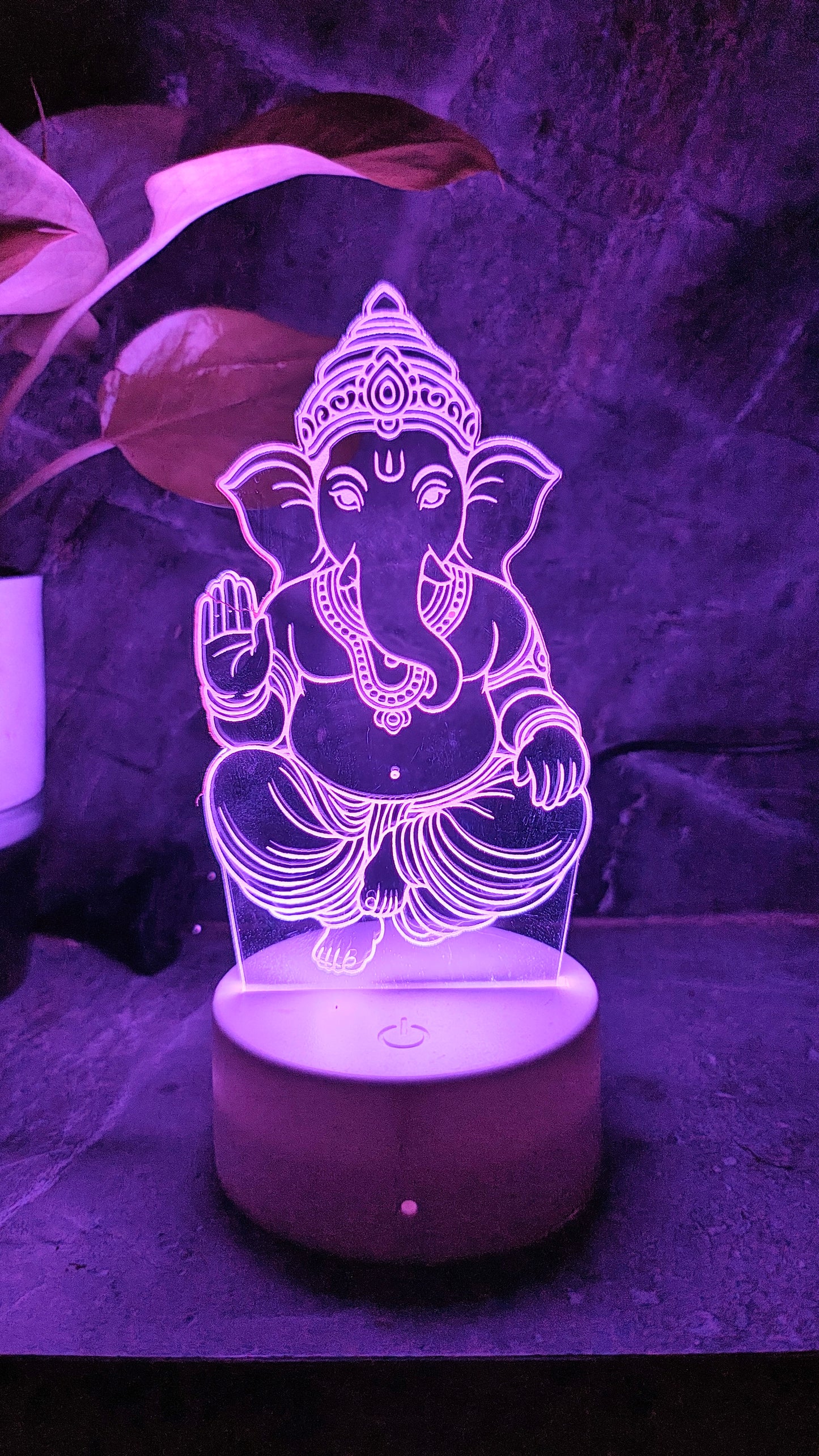 Ganpati Bappa 3D LED Illusion Lamp โ 7 Color Glow | Premium Box