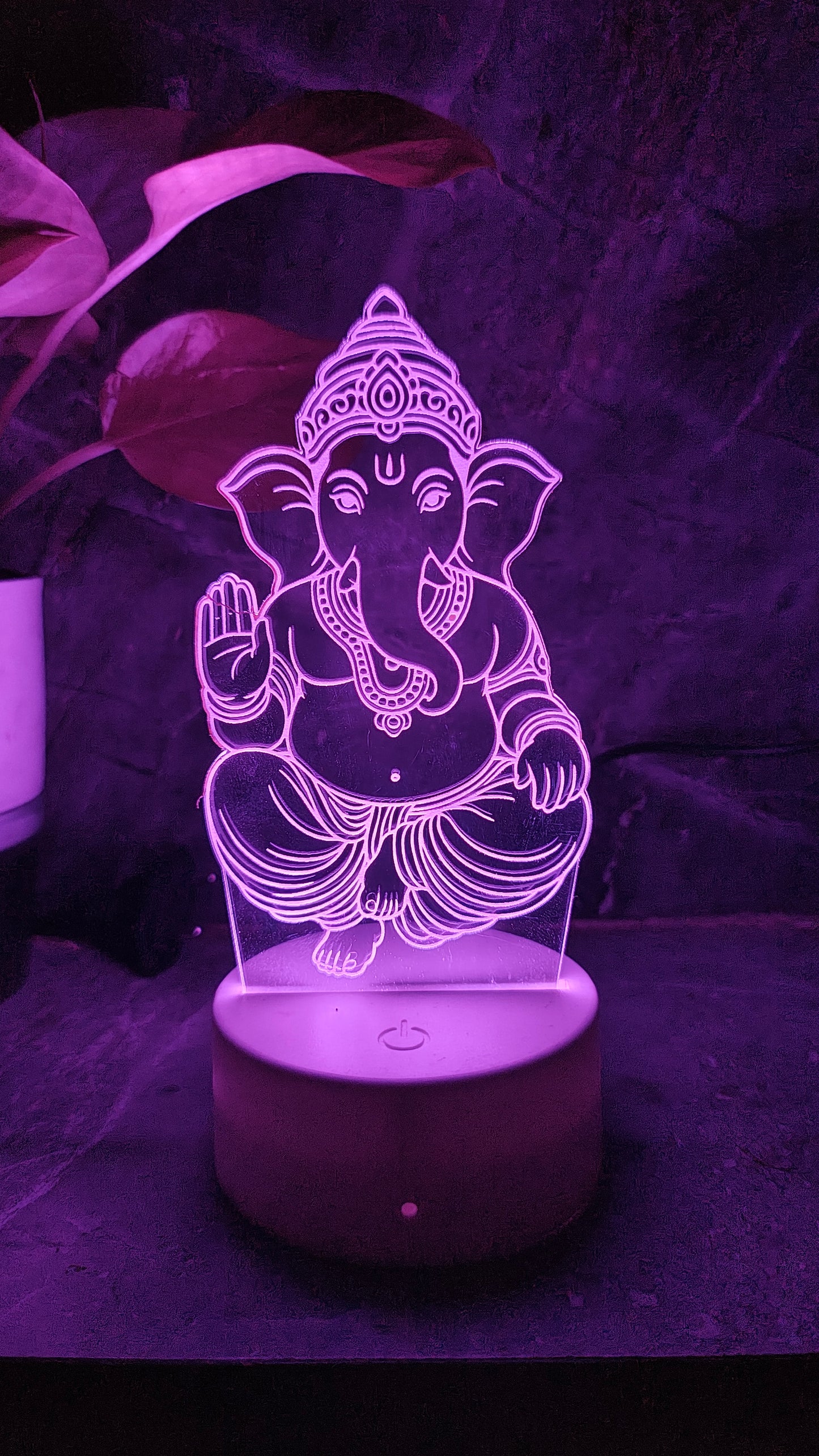 Ganpati Bappa 3D LED Illusion Lamp โ 7 Color Glow | Premium Box