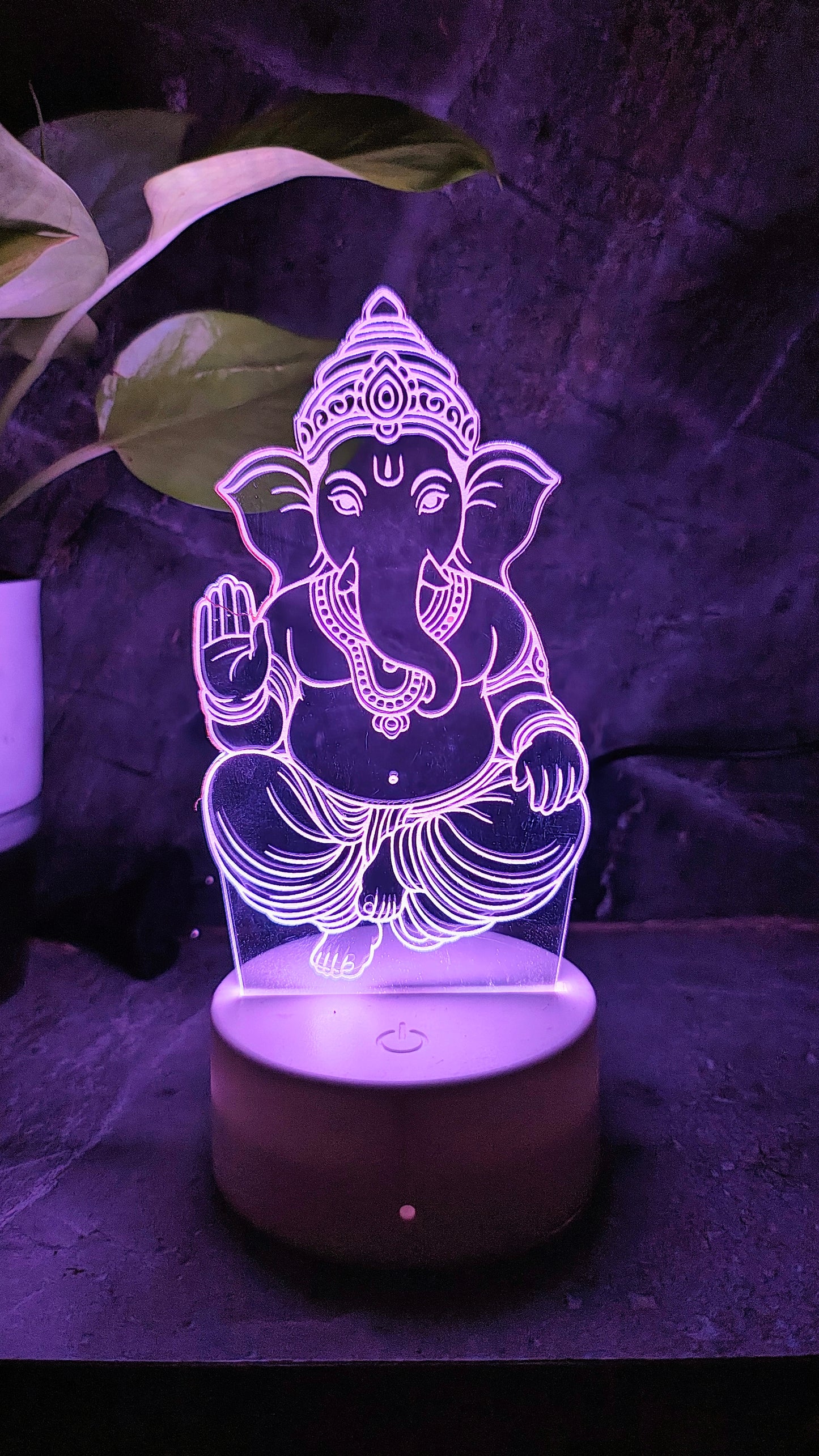 Ganpati Bappa 3D LED Illusion Lamp โ 7 Color Glow | Premium Box