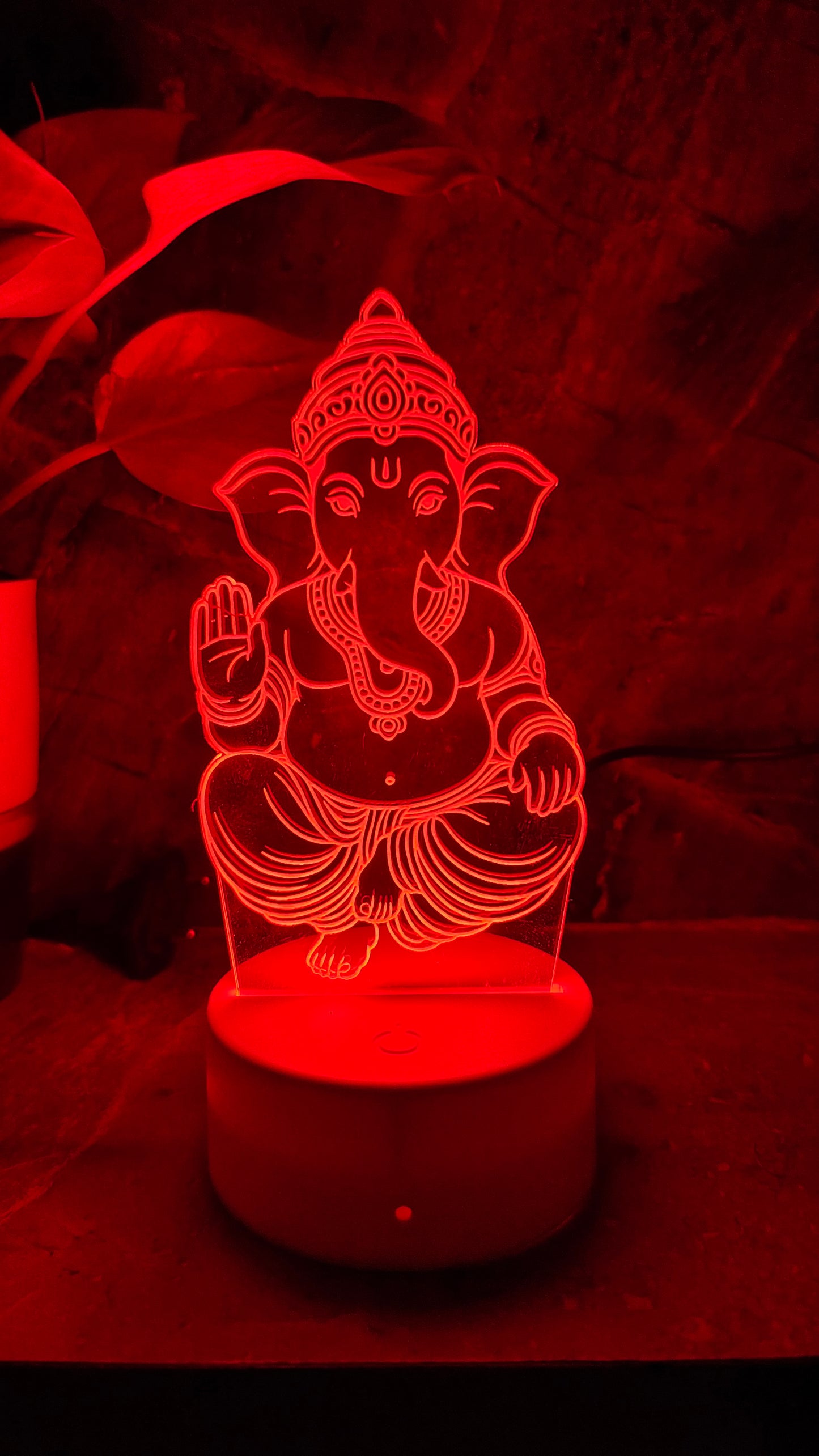 Ganpati Bappa 3D LED Illusion Lamp โ 7 Color Glow | Premium Box