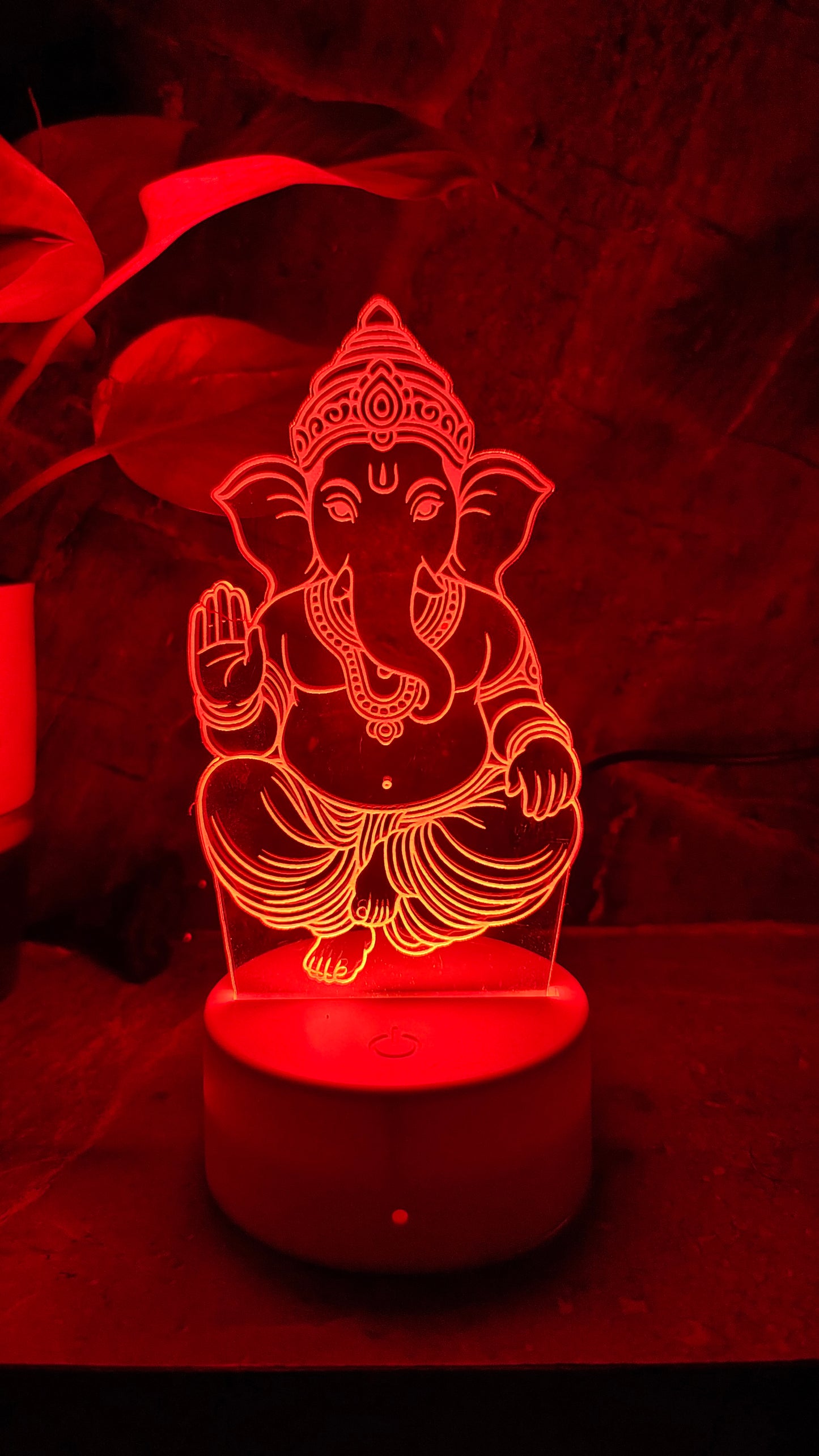 Ganpati Bappa 3D LED Illusion Lamp โ 7 Color Glow | Premium Box