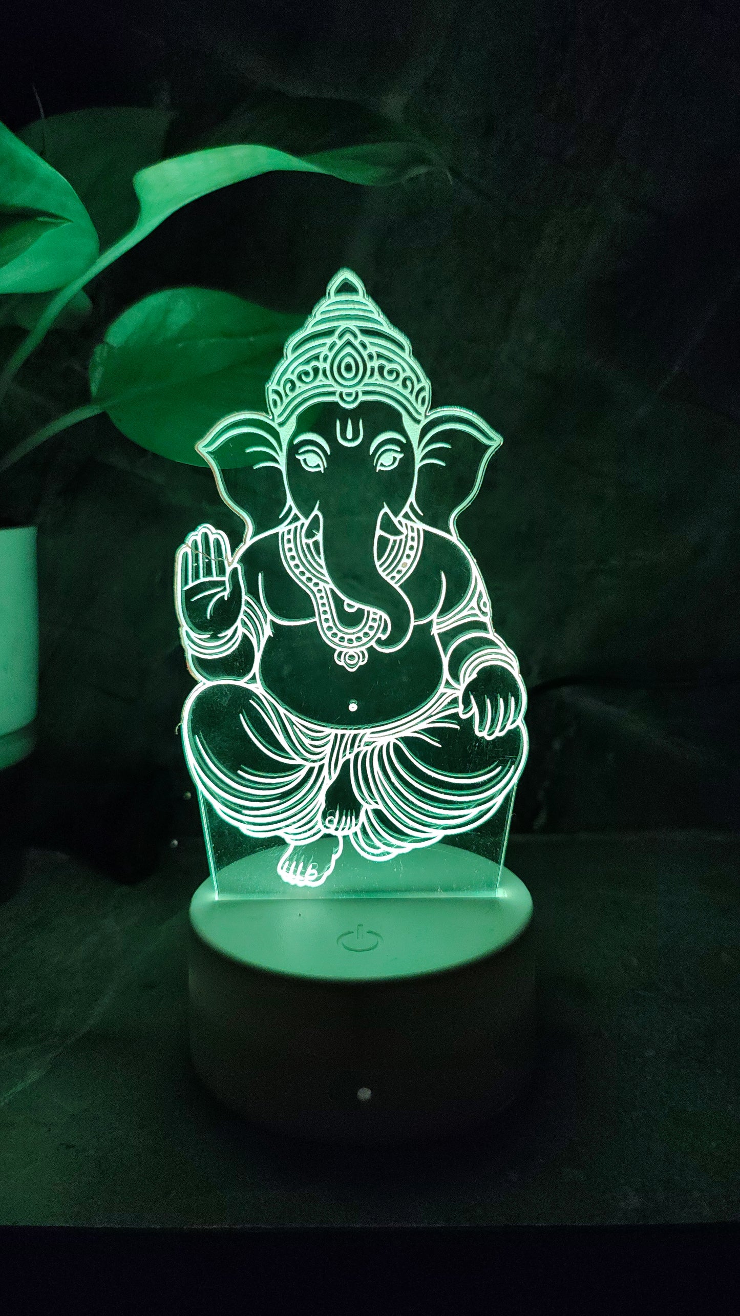 Ganpati Bappa 3D LED Illusion Lamp โ 7 Color Glow | Premium Box