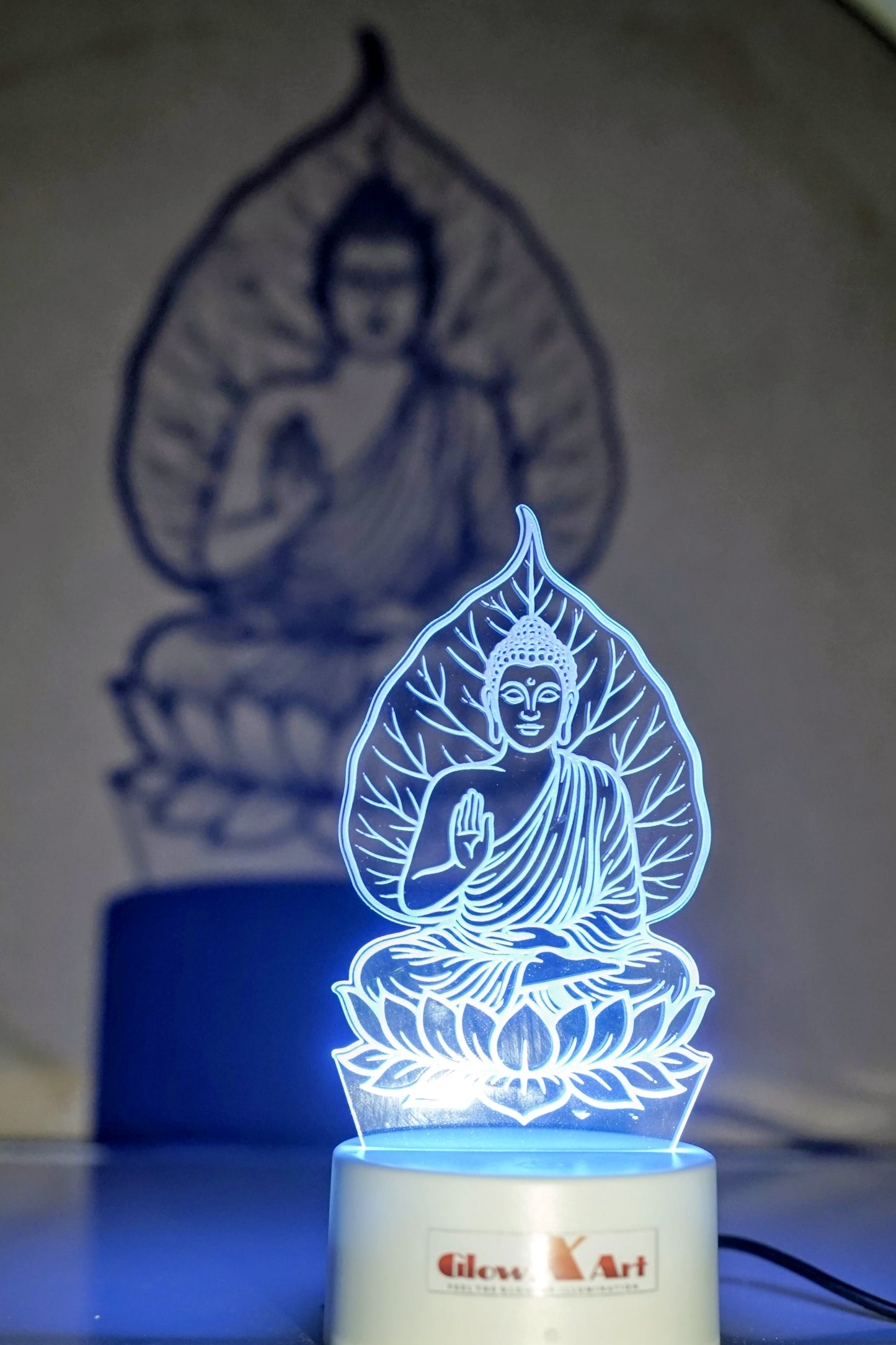 Gautam Buddha Multicolor 3D LED Illusion Lamp – Glow X Art