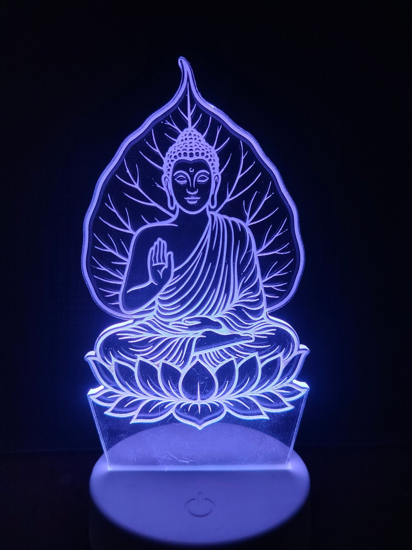 Gautam Buddha 3D LED Lamp – Divine Peace in Light (8 Inch)