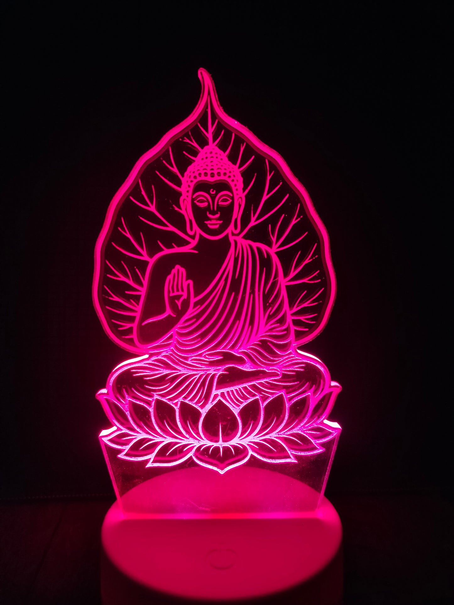 Gautam Buddha 3D LED Lamp – Divine Peace in Light (8 Inch)
