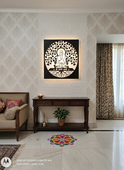 Swami samarth led wall hanging. Decorative swami samarth led wall hanging. Led wall hanging . 