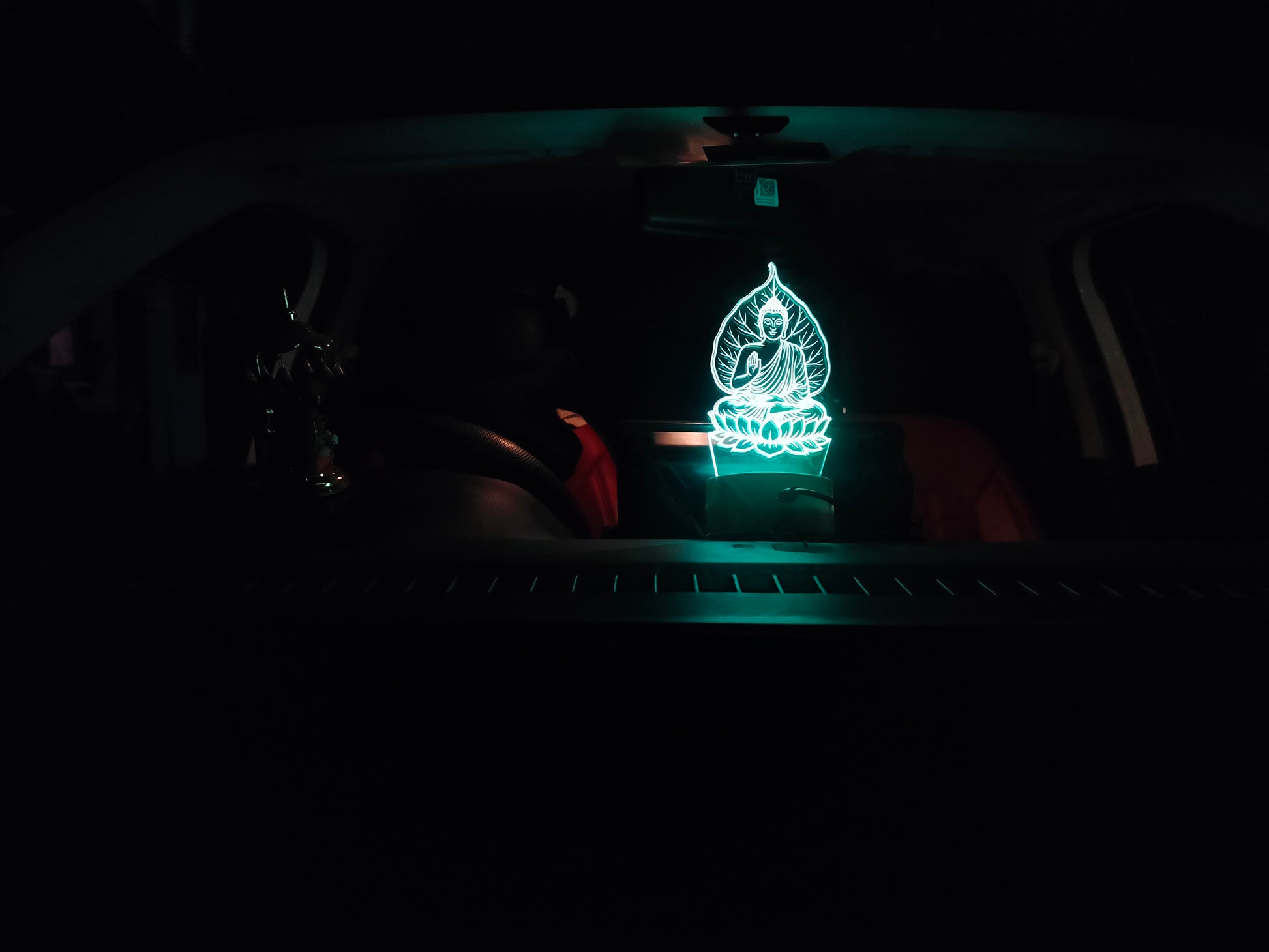 Gautam Buddha 3D lamp, Buddha LED lamp, spiritual 3D illusion lamp, home decor LED lamp, 3D night lamp Buddha, Glow X Art, LED gifts India, meditation decor, Buddha sitting lamp, spiritual gift idea, 3D LED illusion India
