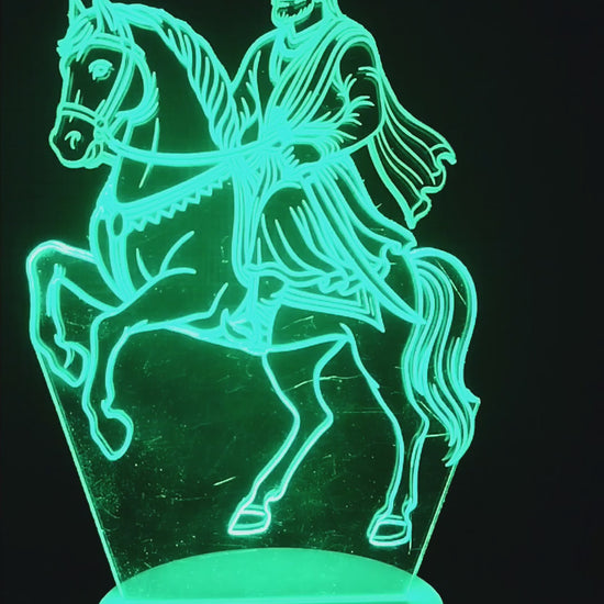 3D ILLUSION LAMP OF CATRAPATI SHIVAJI MAHARAJ 